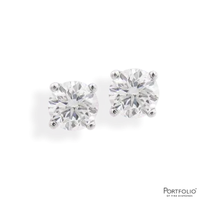 0.49ct Diamond White Gold Earrings