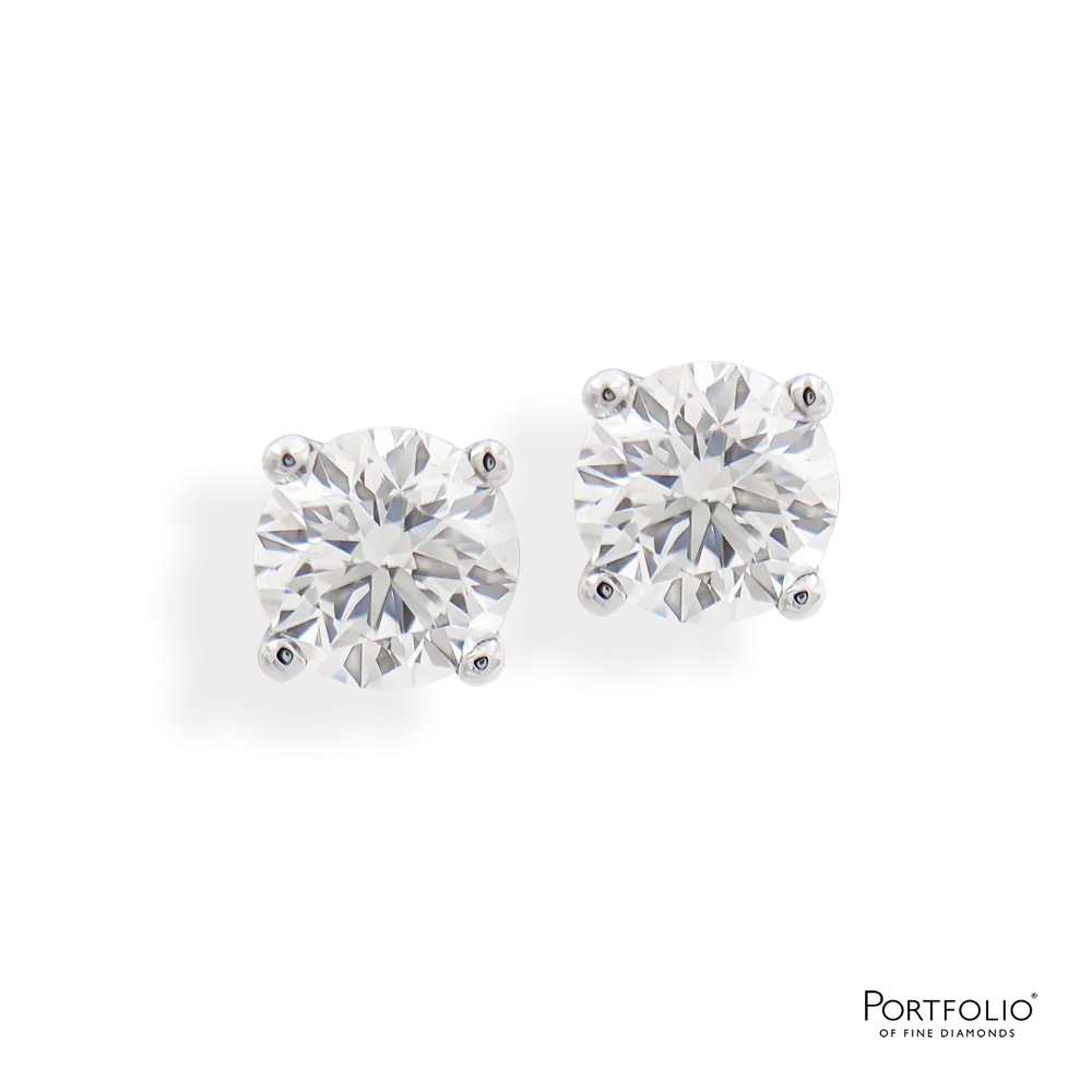 0.49ct Diamond White Gold Earrings