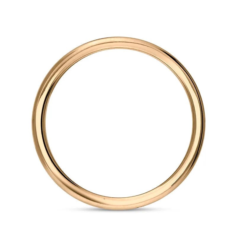 18ct Rose Gold Turquoise Queen's Jubilee Hallmark 6mm Ring