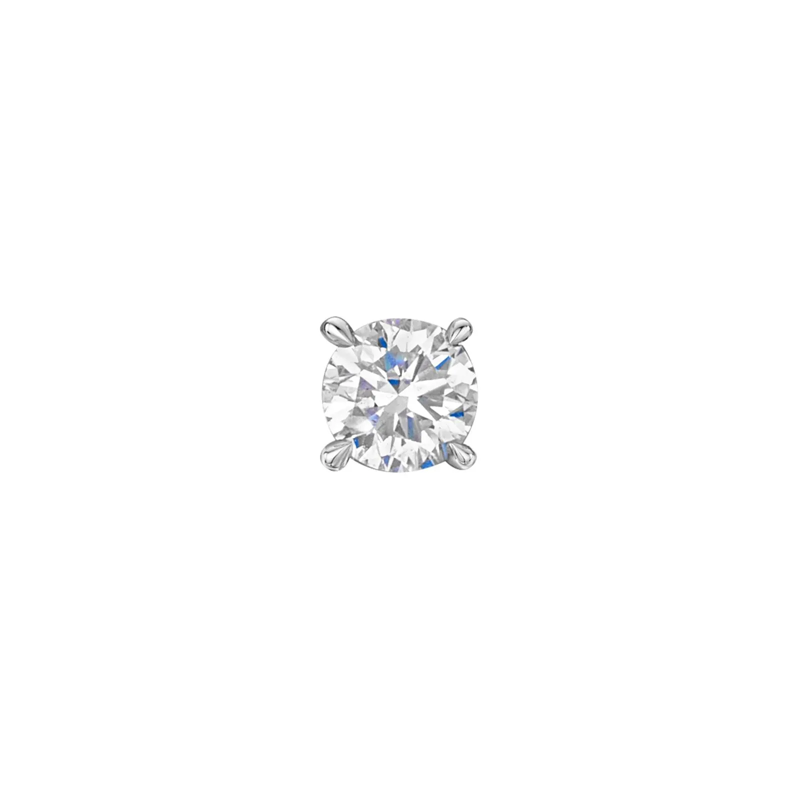 18ct White Gold Brilliant-Cut F/G Si Diamond Solitaire Earrings 0.60ct