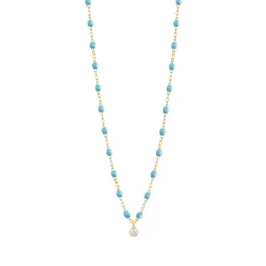 18K Gold & Turquoise Resin "Classic Supreme" Diamond Necklace