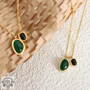 18K Gold Onyx Retro Palace Anklet