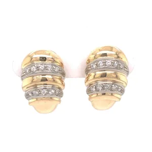 .20 Round Brilliant Cut Diamond Earrings in 18k Gold