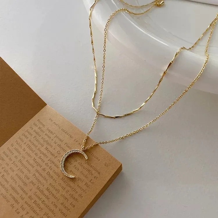 2020 Trend Elegant 14k Gold Plated Chain Chokers Delicate Star Pendant