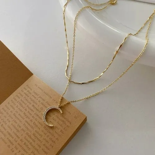 2020 Trend Elegant 14k Gold Plated Chain Chokers Delicate Star Pendant