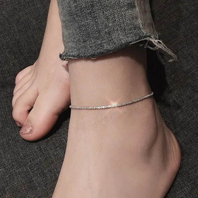2021 Trend Simple Silver Color Choker Necklace for Women Elegant Clavicle Chain Necklace Casual Jewelry Collier Femme