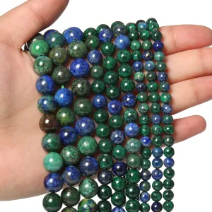 45pcs 8mm Natural Stone Beads Phoenix Lapis Lazuli Beads Energy Crystal Healing Power Gemstone for Jewelry Making, DIY Bracelet Necklace
