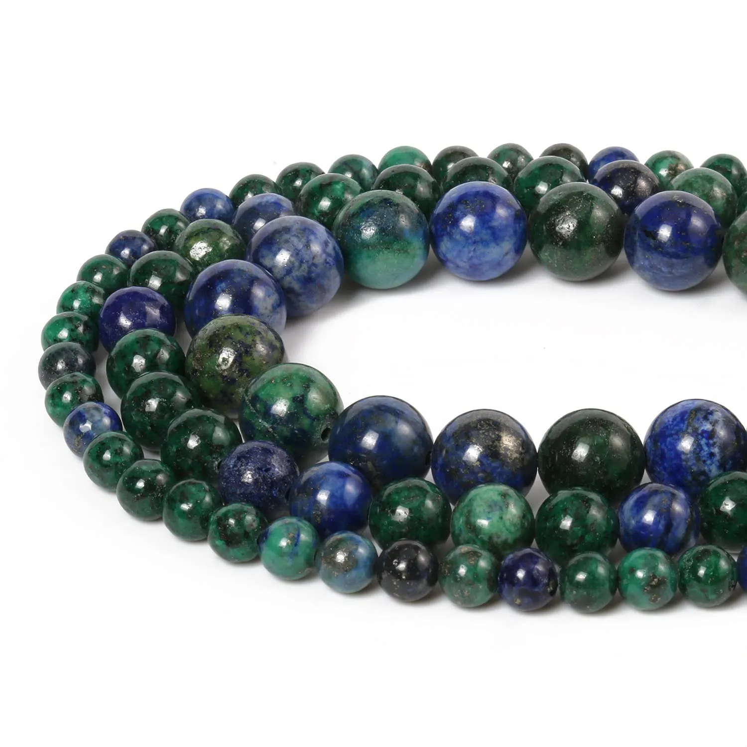 45pcs 8mm Natural Stone Beads Phoenix Lapis Lazuli Beads Energy Crystal Healing Power Gemstone for Jewelry Making, DIY Bracelet Necklace