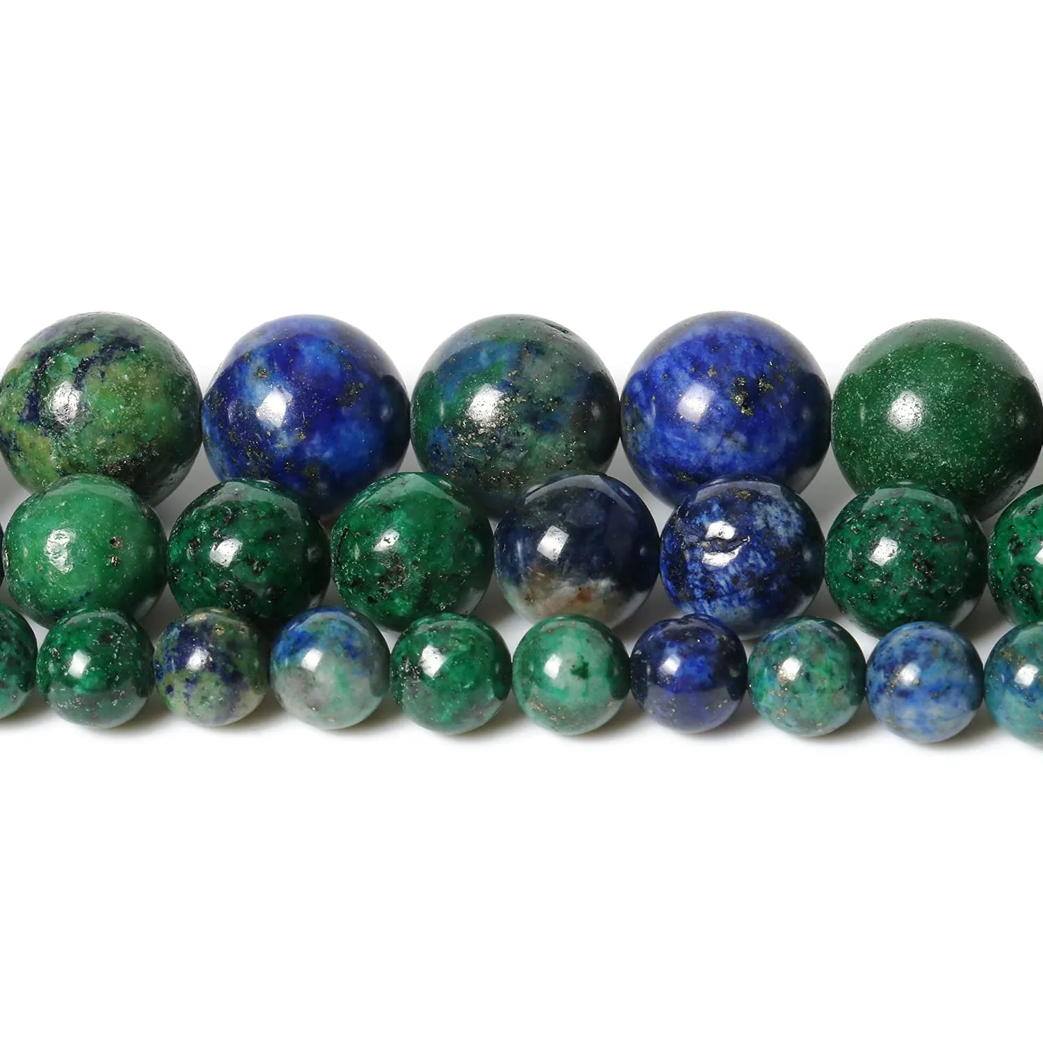 45pcs 8mm Natural Stone Beads Phoenix Lapis Lazuli Beads Energy Crystal Healing Power Gemstone for Jewelry Making, DIY Bracelet Necklace