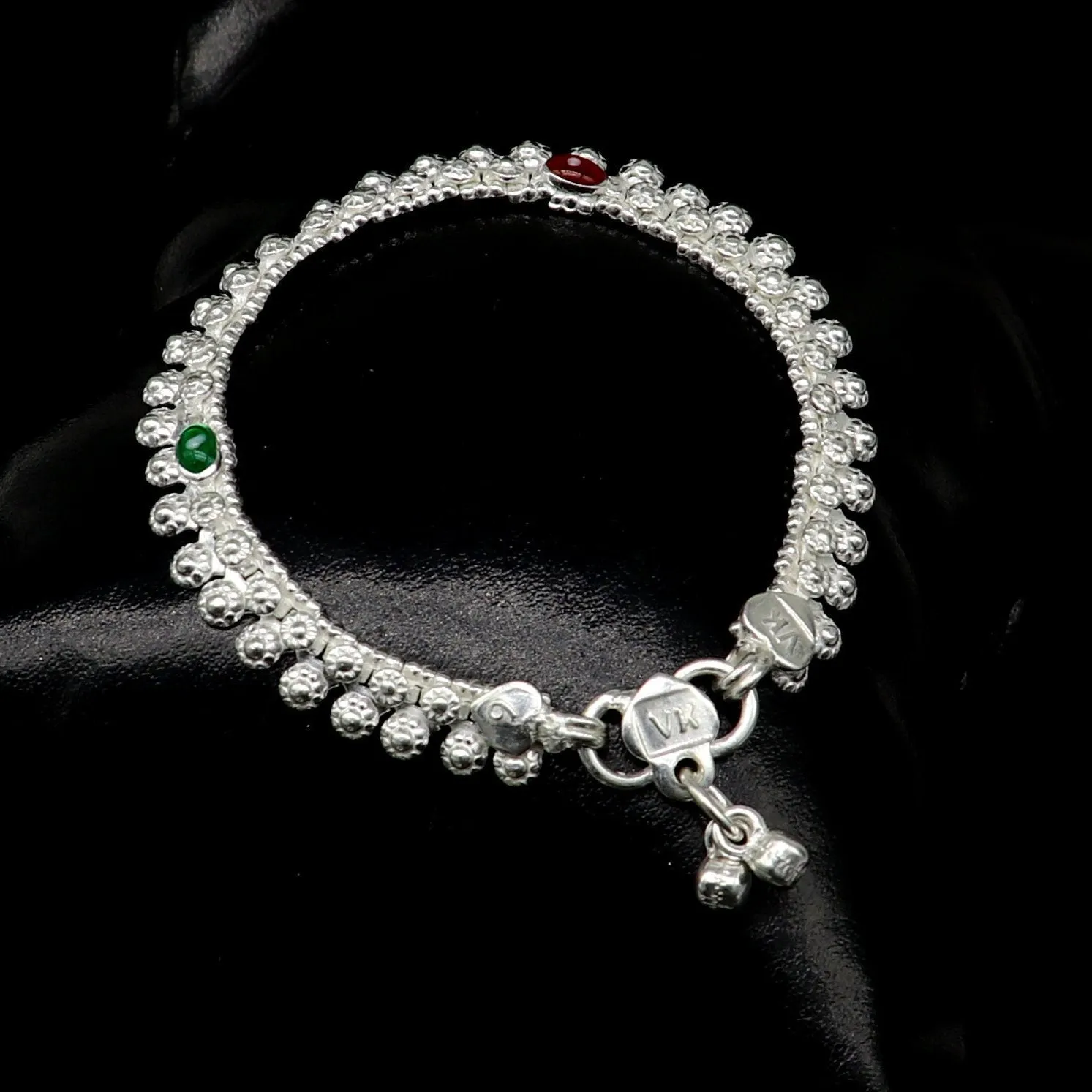 5" long Sterling silver customized baby anklets, gorgeous gift for new born baby anklets kids jewelry, trendy stylish ankle bracelet ank268