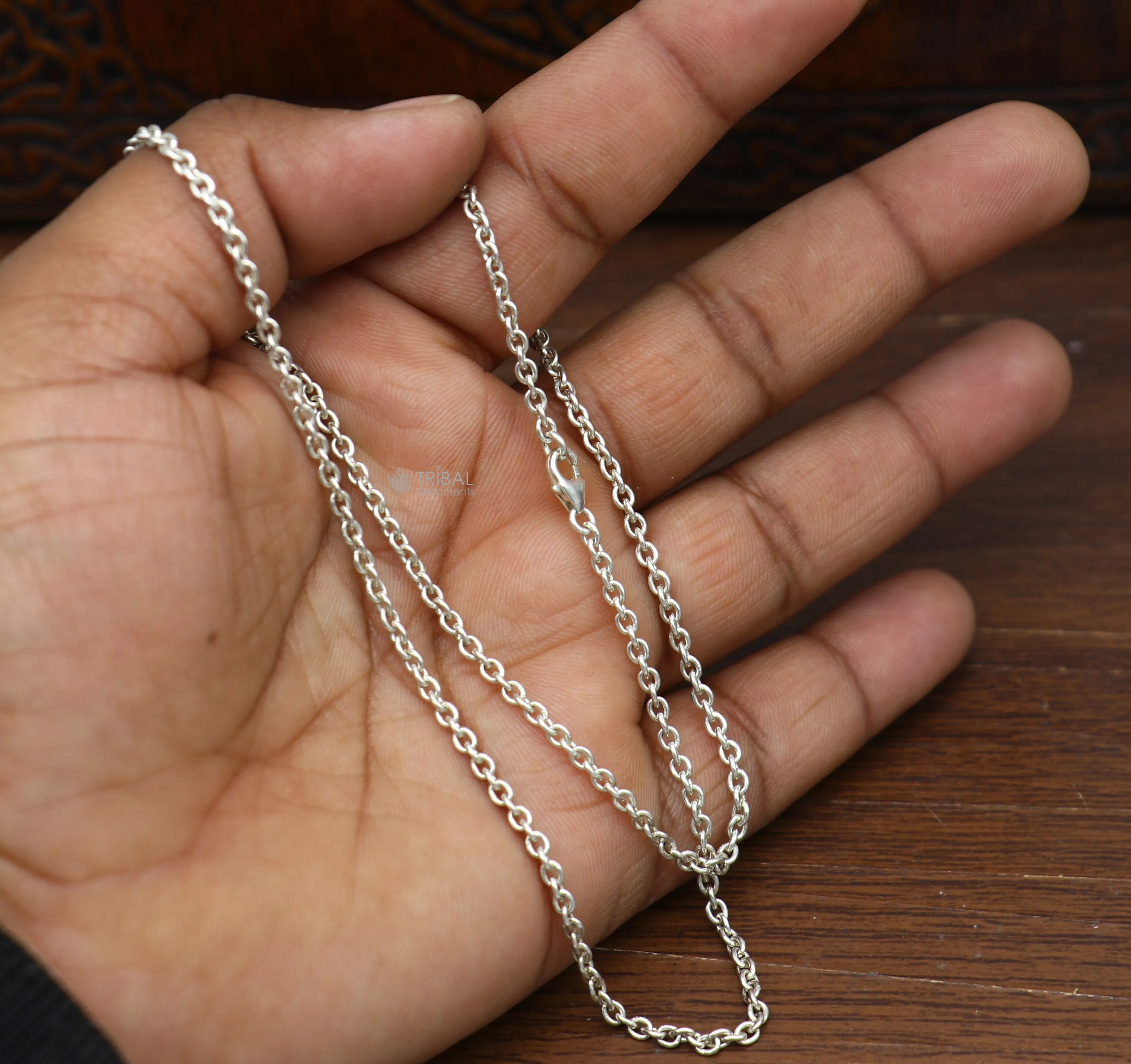925 Sterling silver handmade vintage design stylish anklet foot bracelet tribal belly dance jewelry ank619