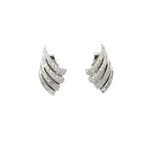 Andrew Clunn 3ctw Diamond Earrings Platinum