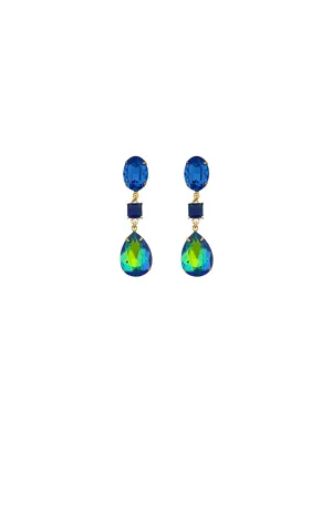 AYLA DROP EARRING IN BRILLIANT BLUE
