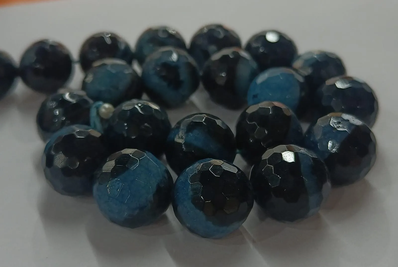 Black & Blue Banded Agate Stones