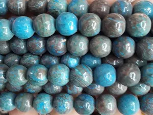 Blue Brown Circular Semi Precious Agate Stones