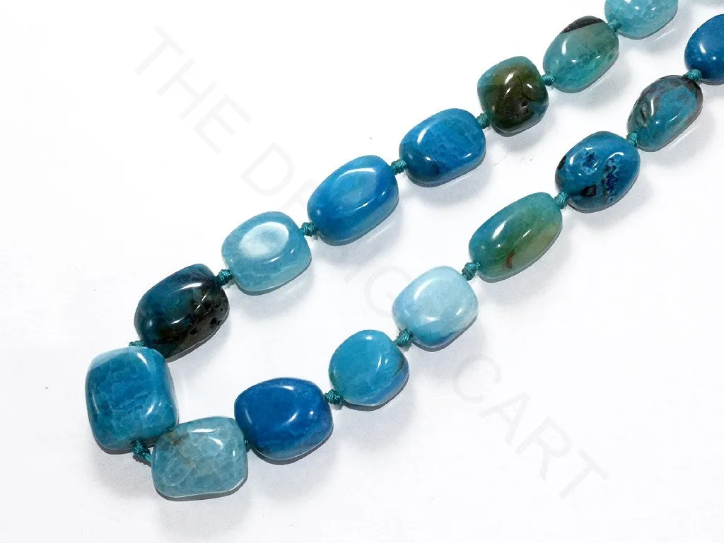 Blue Oval Agate Stones
