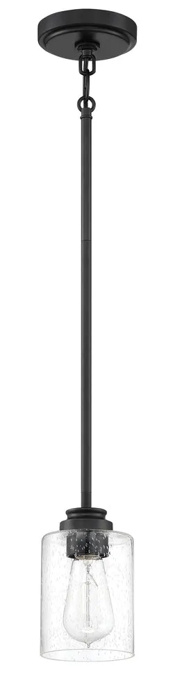 Bolden 1 Light Mini Pendant in Flat Black