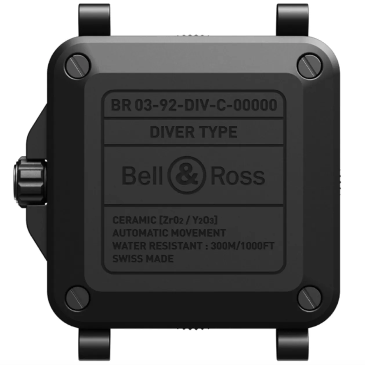 BR Watch BR 3 92 Diver Black Ceramic