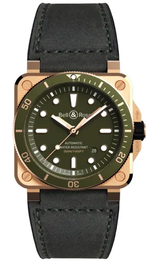 BR Watch BR 3 92 Diver Green Bronze Limited Edition