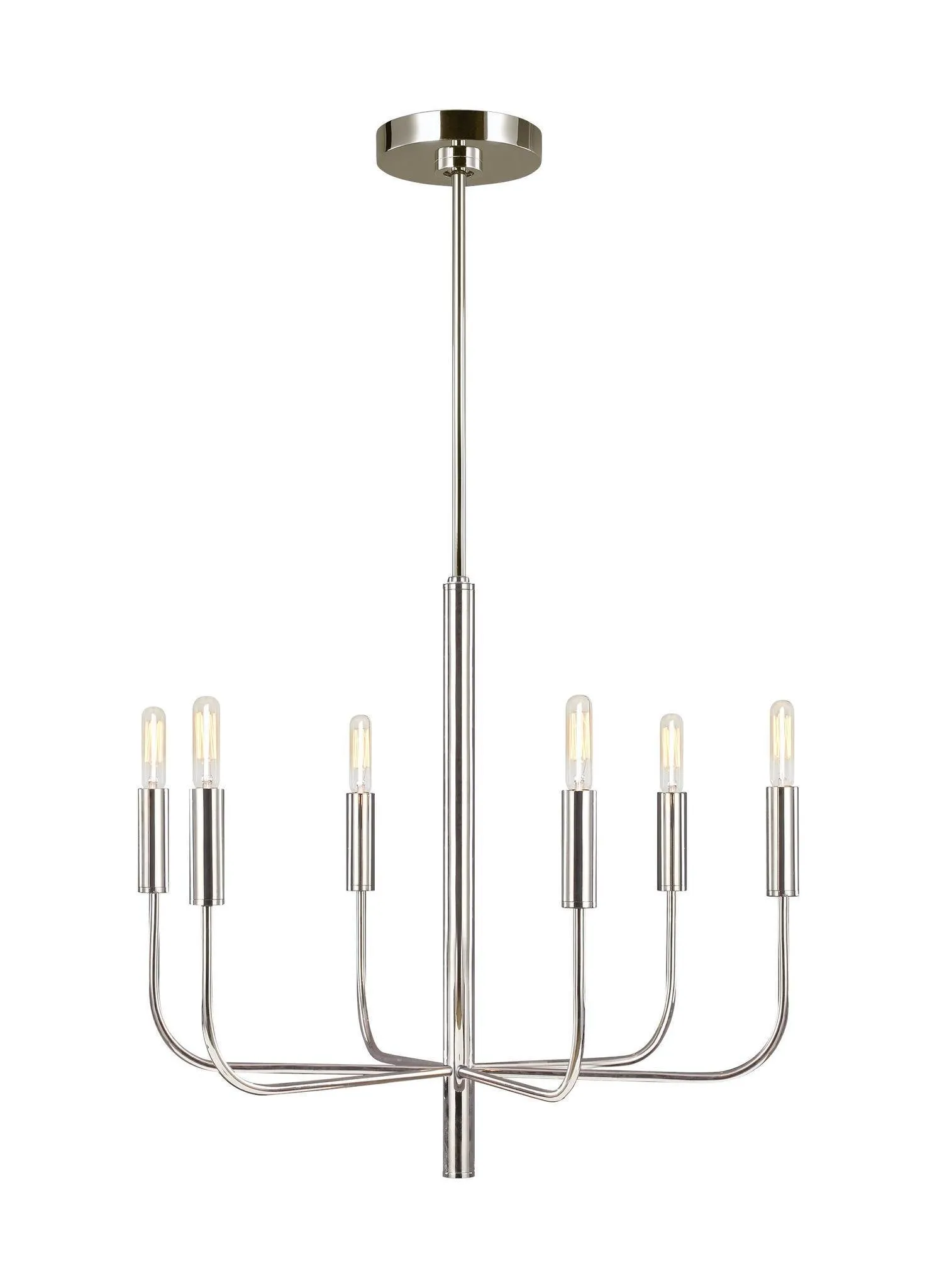 Brianna 9 Light Polished Nickel Chandelier