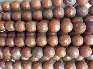 Brown Faceted Circular Semi Precious Agate Stones