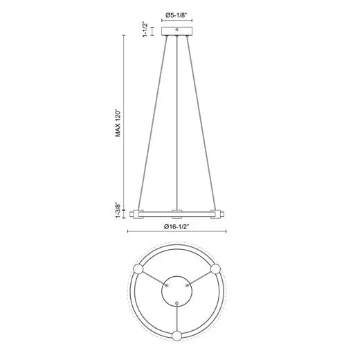 Bruni 16" Pendant