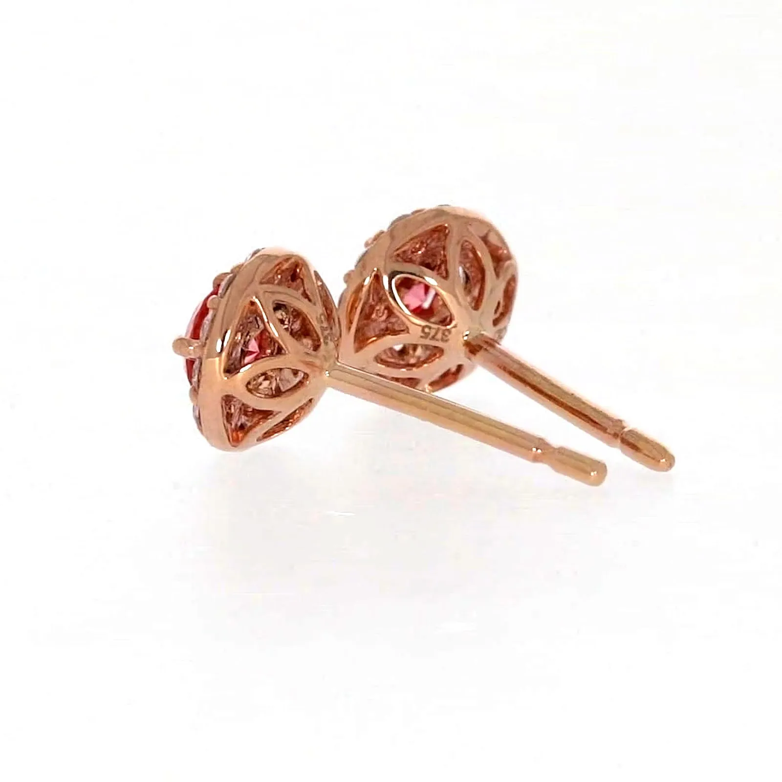 Celebration 9ct Rose Gold Round Brilliant Cut 1/2 CARAT tw of Lab Grown Diamond Stud Earrings