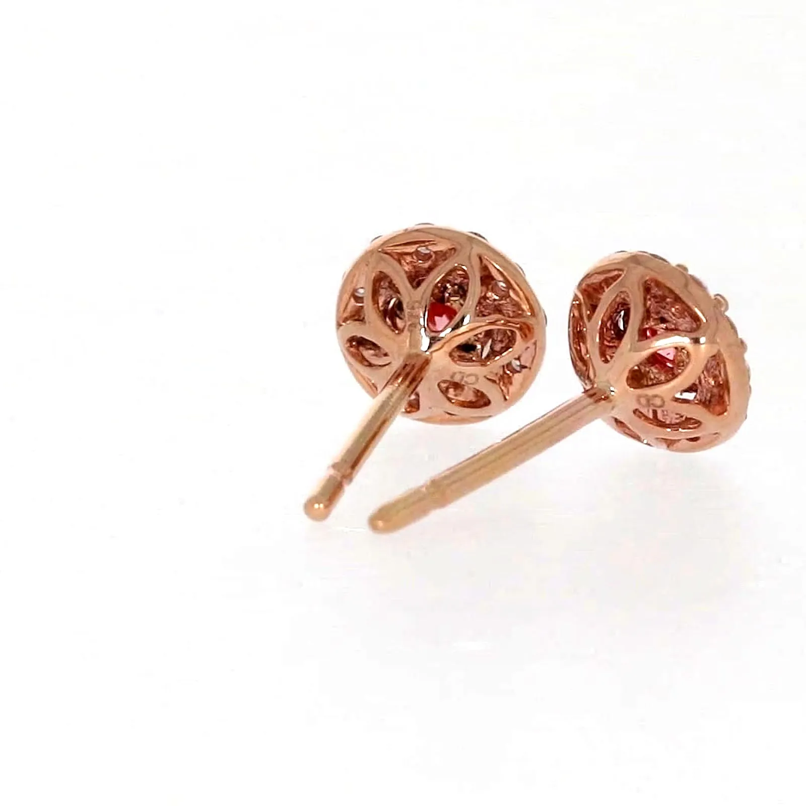 Celebration 9ct Rose Gold Round Brilliant Cut 1/2 CARAT tw of Lab Grown Diamond Stud Earrings