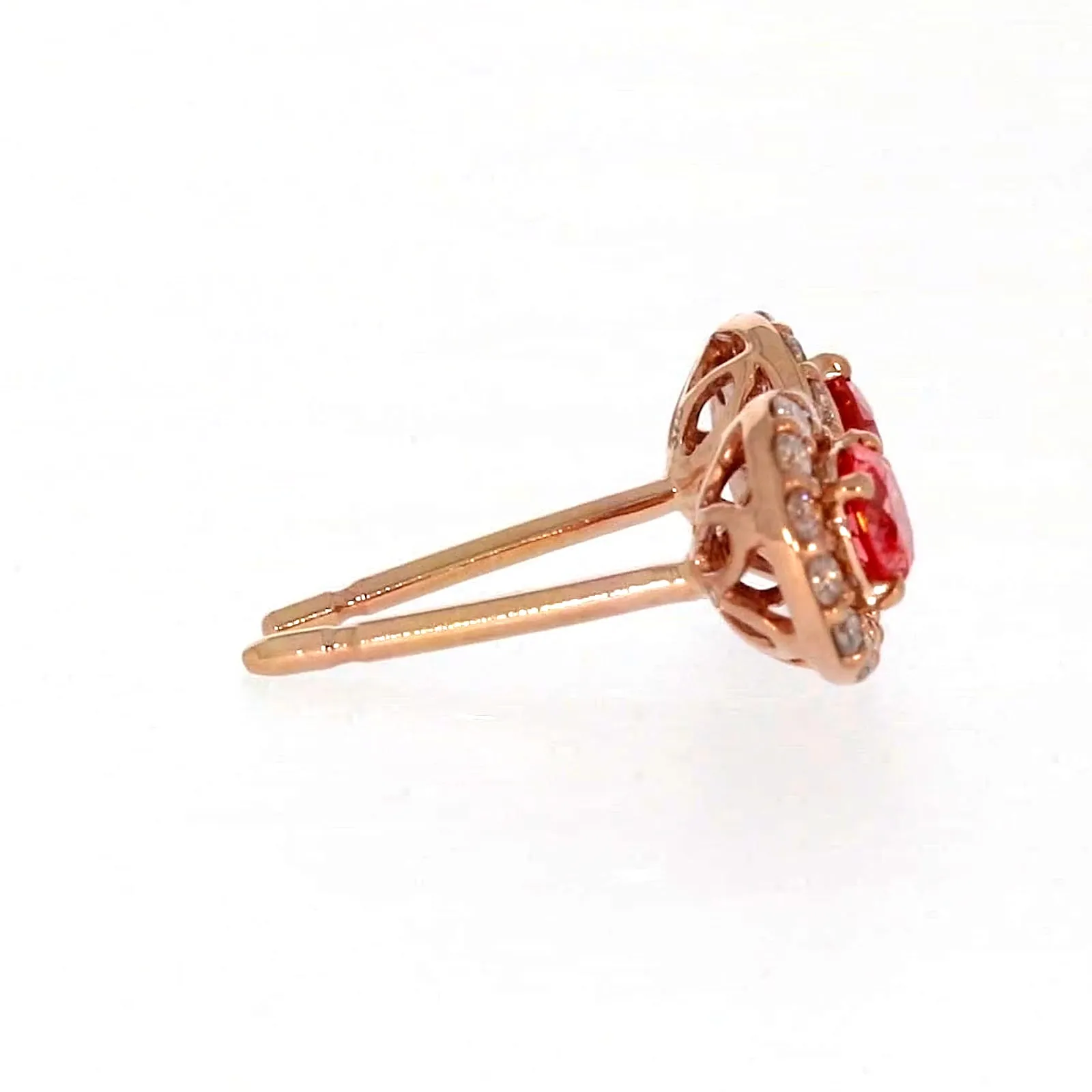 Celebration 9ct Rose Gold Round Brilliant Cut 1/2 CARAT tw of Lab Grown Diamond Stud Earrings