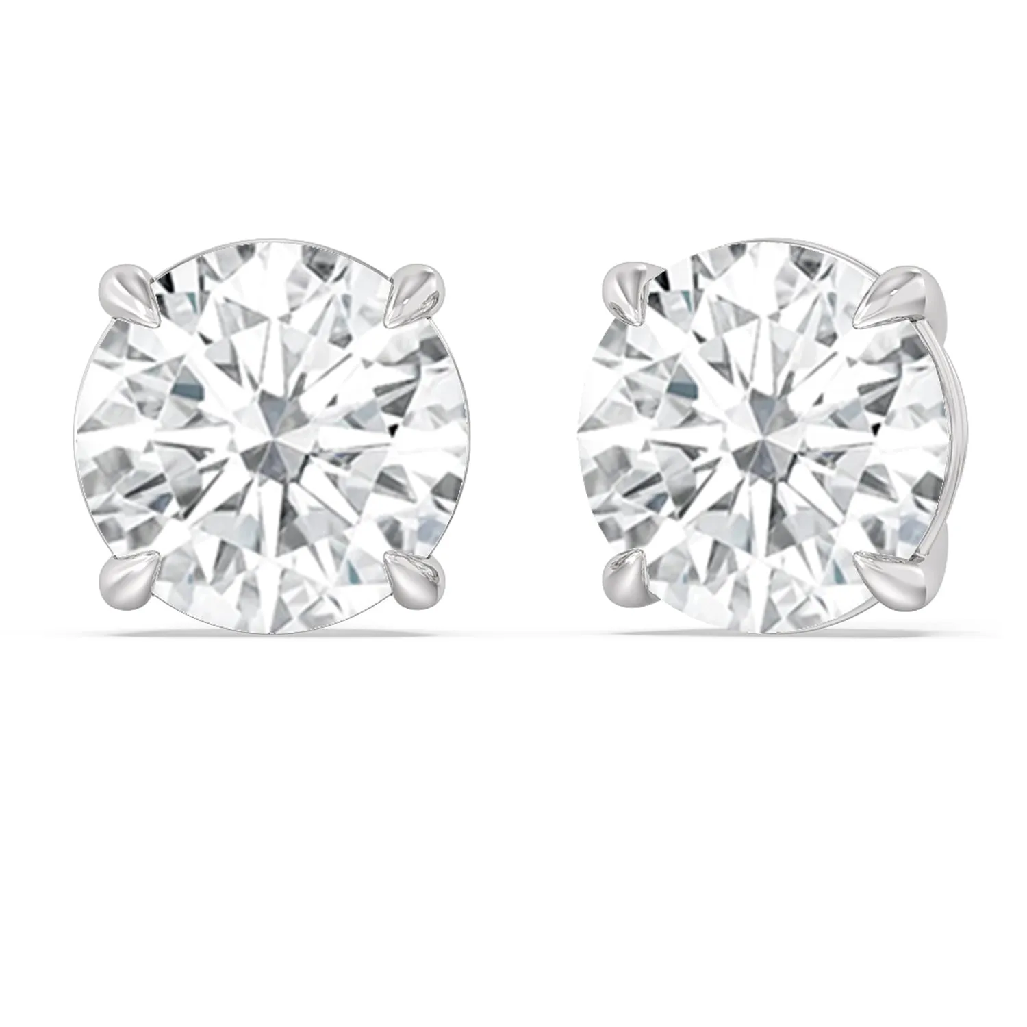 Certified Luxe Four Prong Lab Diamond Stud Earrings (IGI G  VS )