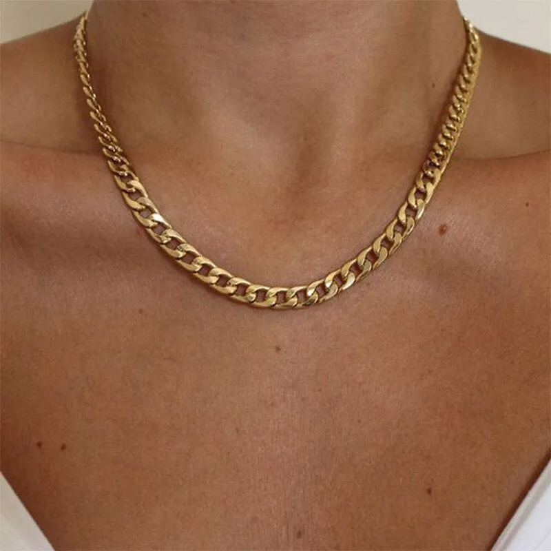 Classic cklaces for men and women stainless steel Hip Hop couple necklaces