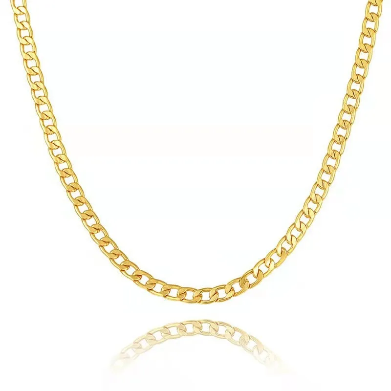 Classic cklaces for men and women stainless steel Hip Hop couple necklaces