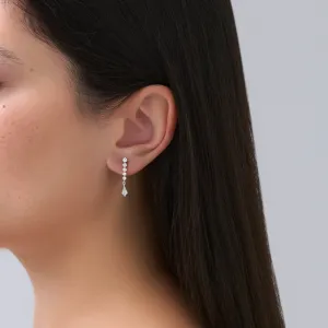 Classic Harbour Kite Drop Diamond Drop Earrings | 18K White Gold