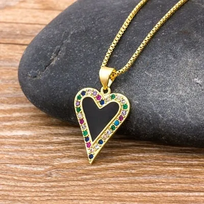 Classic Heart Pendant Necklaces Women