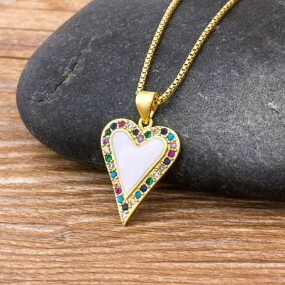 Classic Heart Pendant Necklaces Women