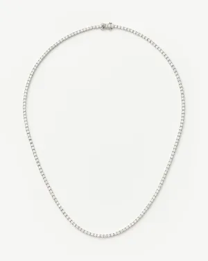 Classic Tennis Necklace | Sterling Silver Cubic Zirconia
