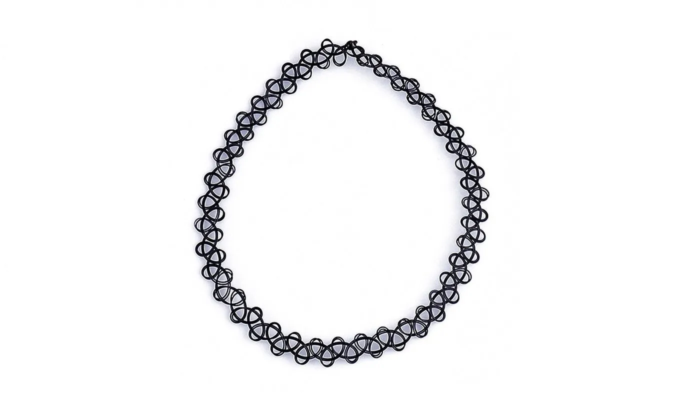 Collares Vintage Stretch Tattoo Choker Necklace For Women