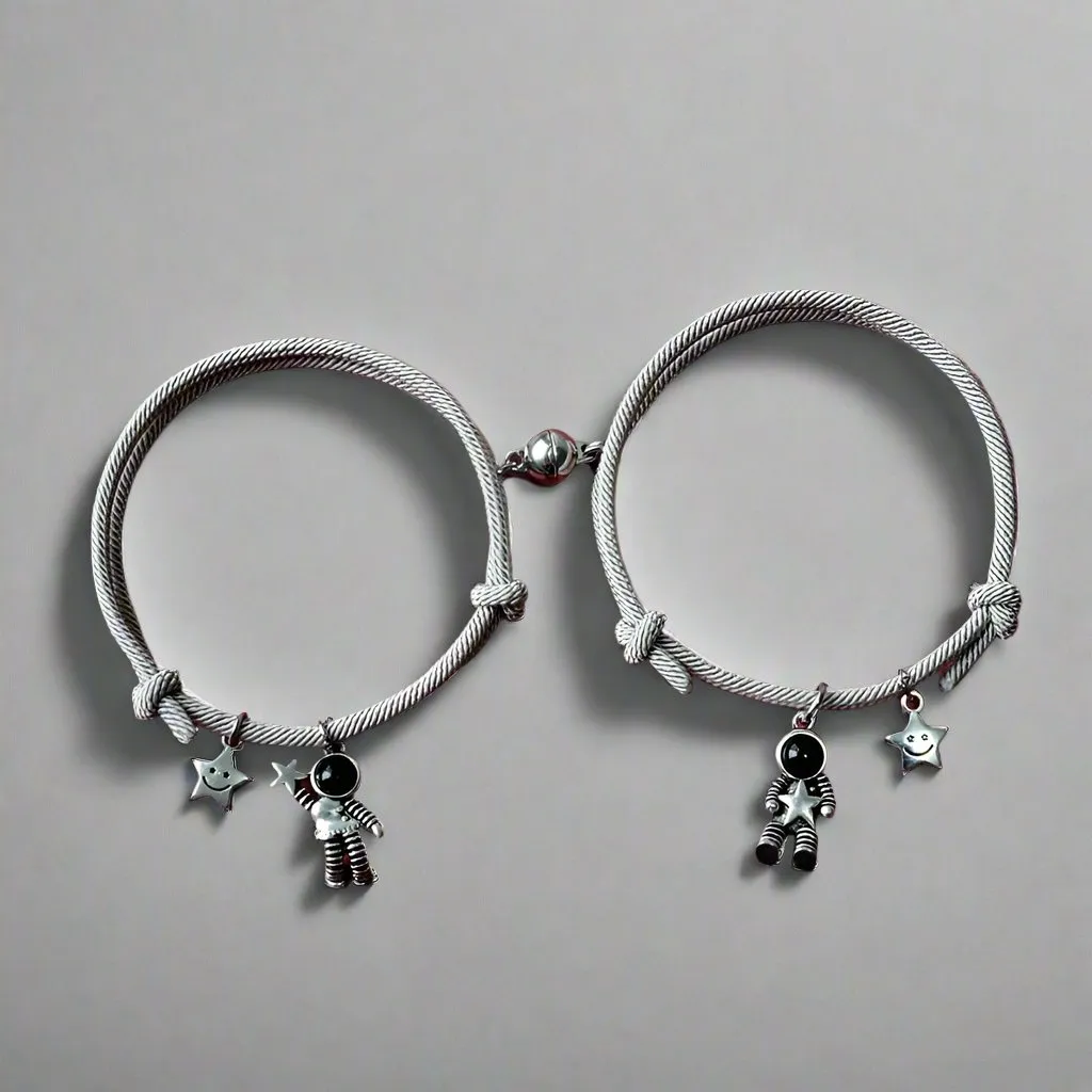 Cosmic Connection: The Astral Bond Magnetic Couple Bracelets