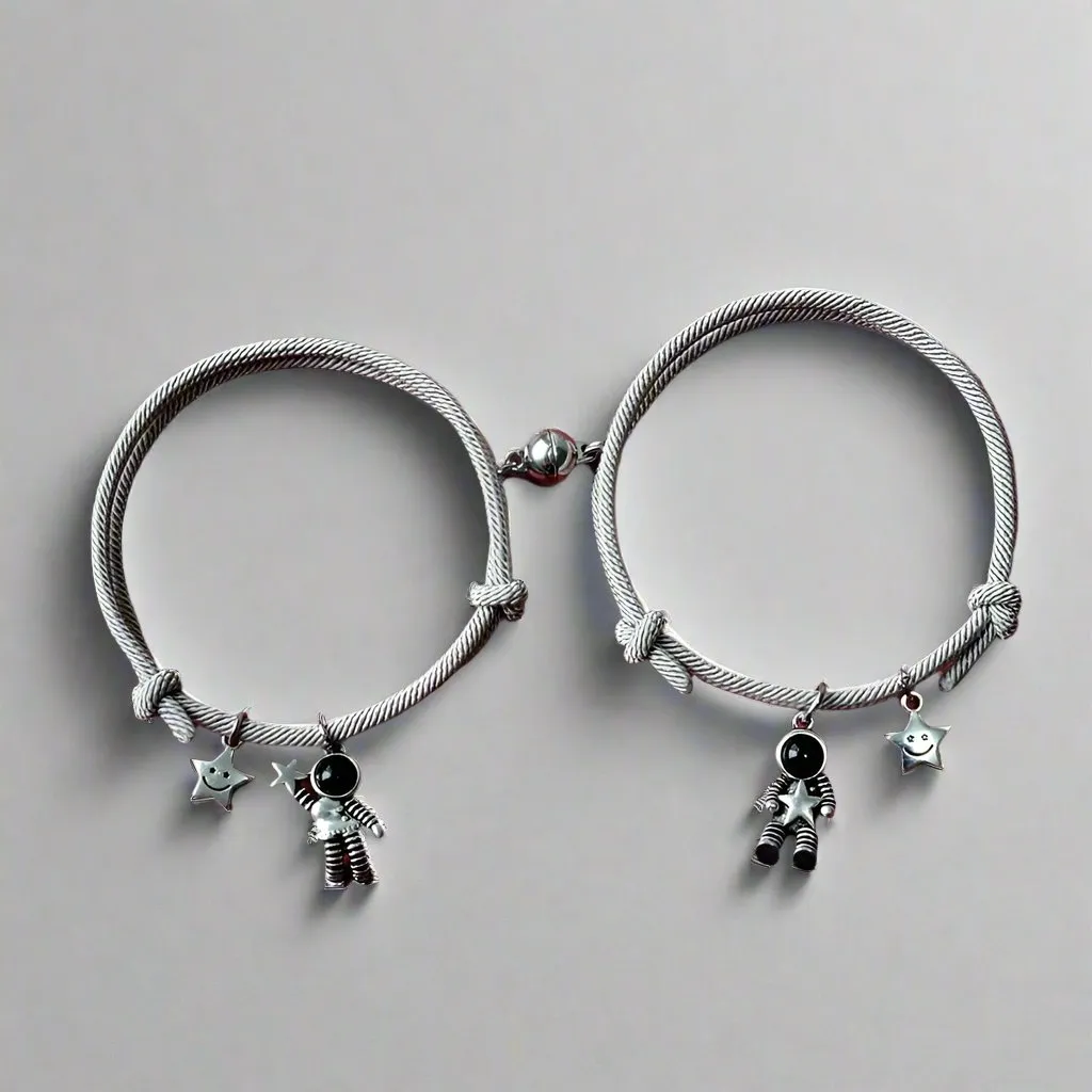 Cosmic Connection: The Astral Bond Magnetic Couple Bracelets