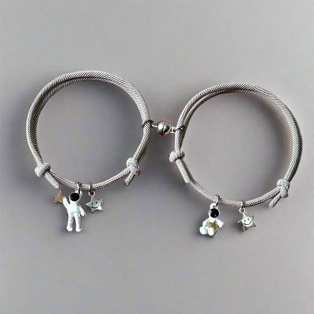 Cosmic Connection: The Astral Bond Magnetic Couple Bracelets