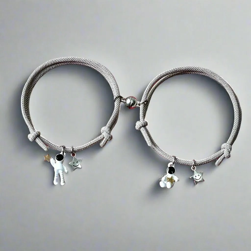 Cosmic Connection: The Astral Bond Magnetic Couple Bracelets