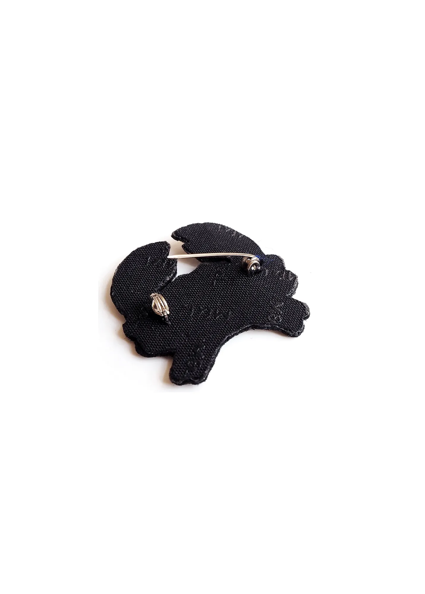 Crab with dots embroidered brooch - SAINT JAMES x Macon & Lesquoy (BLANC/BLEU)