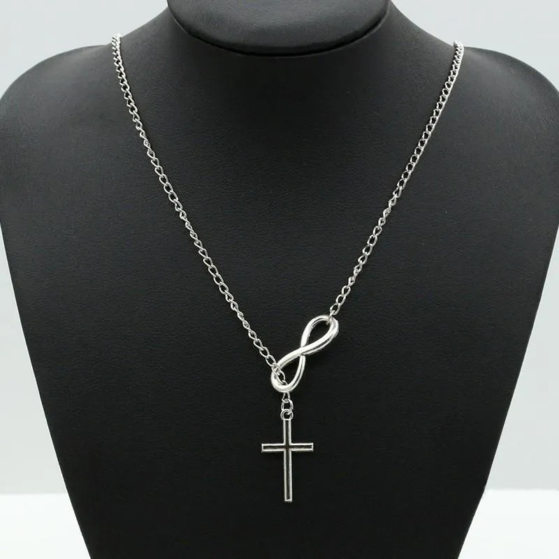 Cross 8 Words Cross Pendants Maxi Statement Chokers Necklace For Women