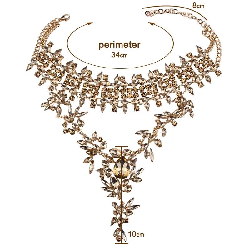 Crystal Collar Choker Necklace for Women