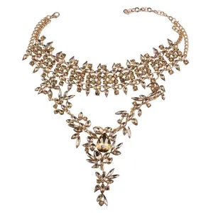 Crystal Collar Choker Necklace for Women