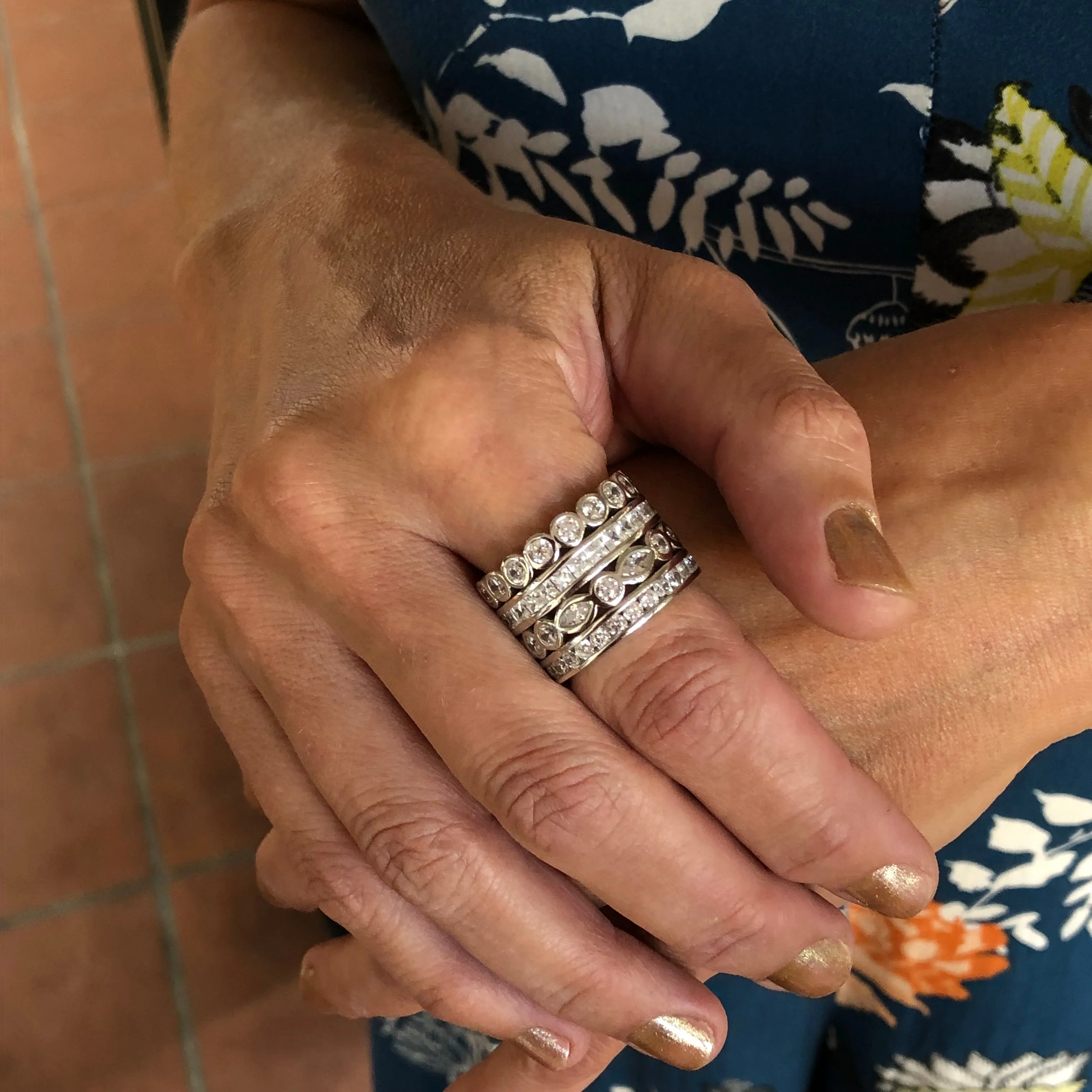Cubic Zirconia Silver Ring  CJR27