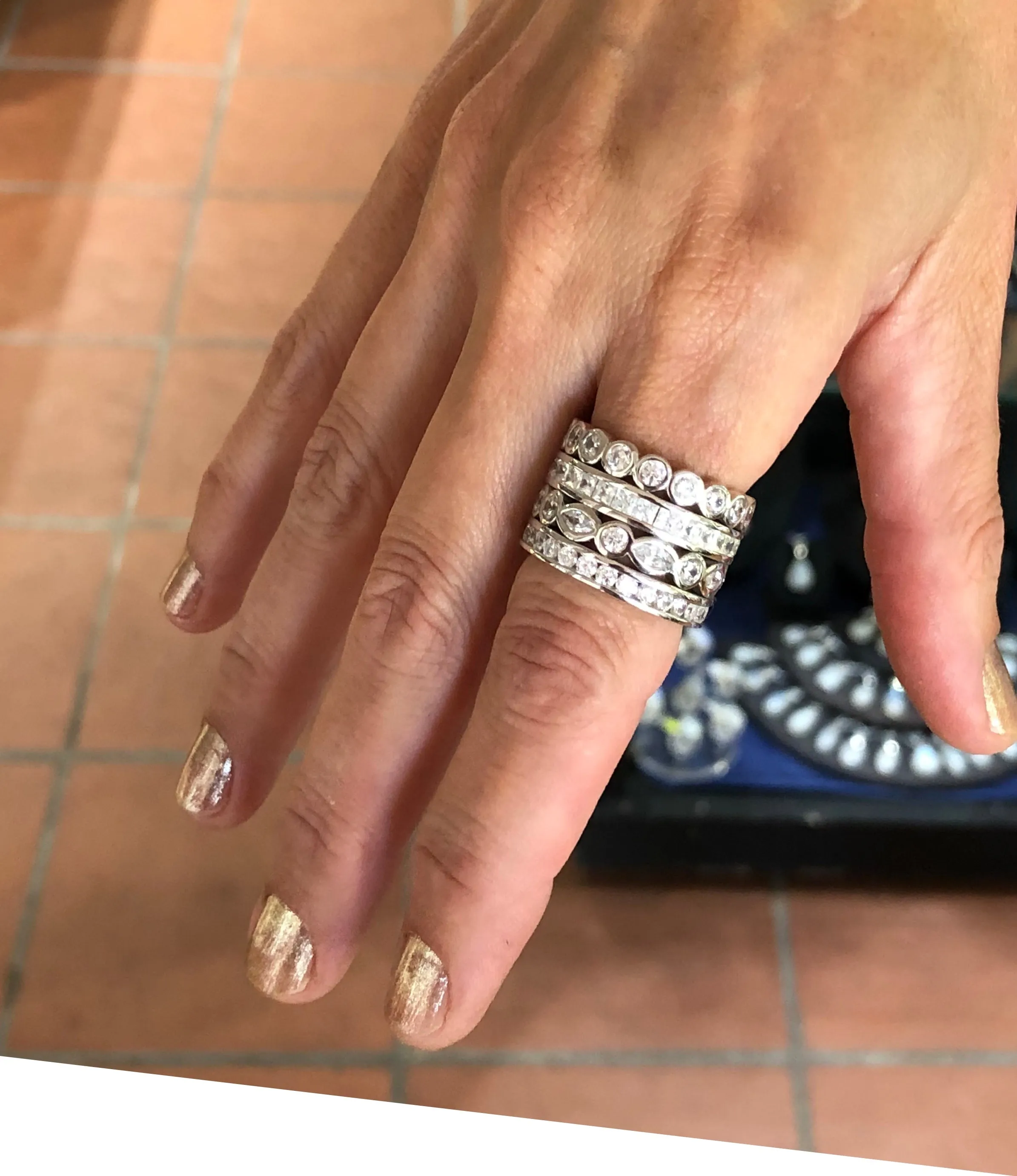 Cubic Zirconia Silver Ring  CJR27