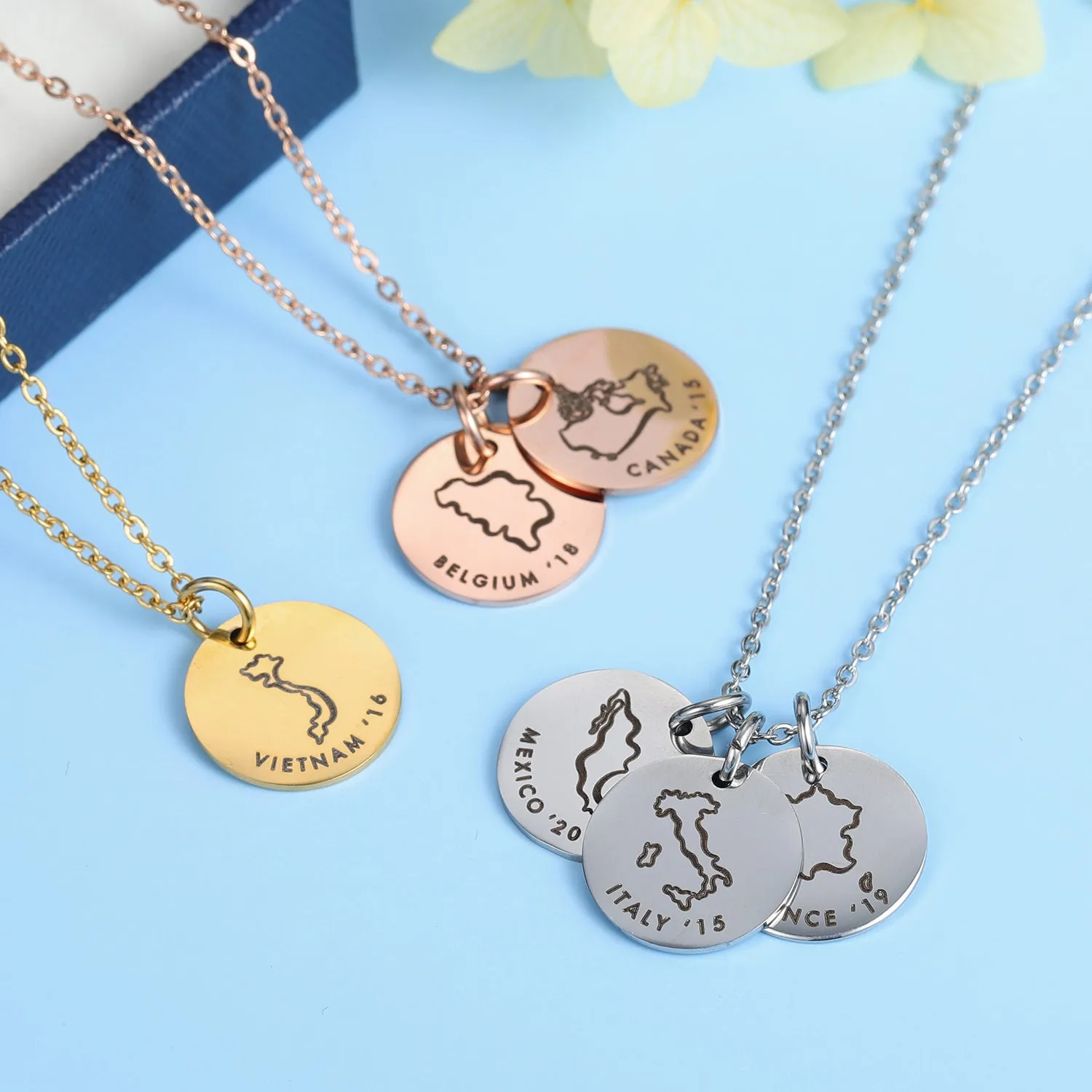 Custom Nameplated Necklaces DN135