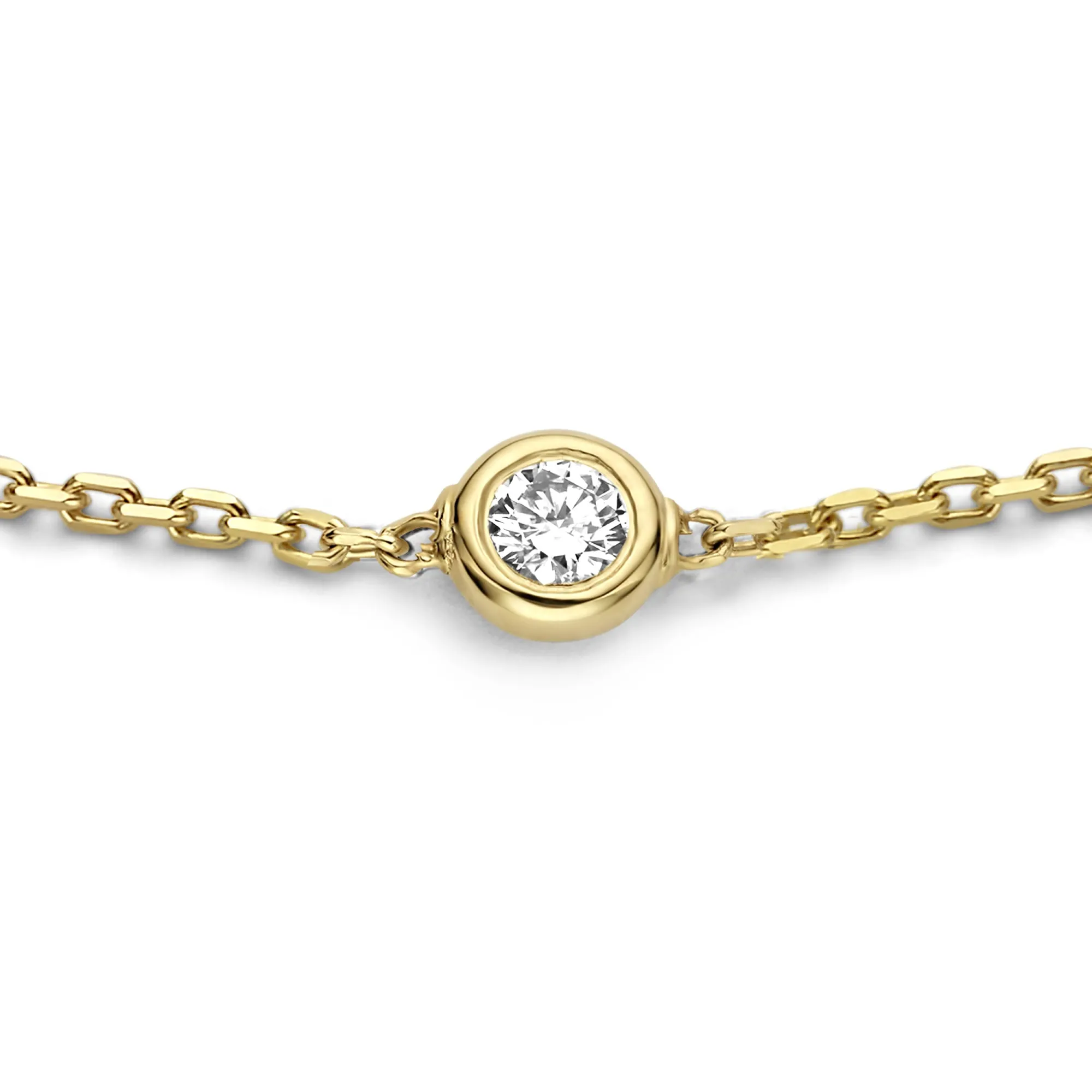 De la Paix Alfie 14 karat gold bracelet with diamond 0.05 carat