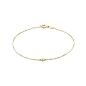De la Paix Alfie 14 karat gold bracelet with diamond 0.05 carat